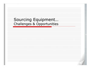 Sourcing Equipment